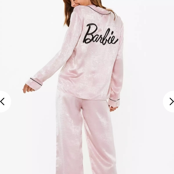 Missguided Other - Nwt Misguided barbie x pink satin pajama set